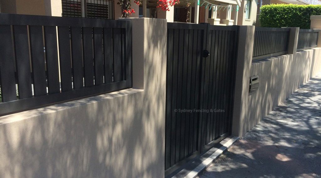 Aluminium vertical slat 65mm - 12mm gap panels and gates